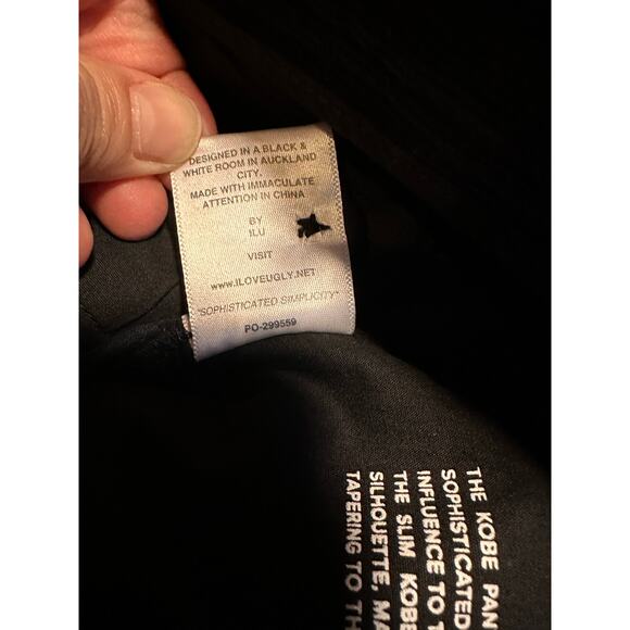 EUC Men’s I Love Ugly Slim Kobe Corduroy Pants – M Navy – Minimalist Streetwear - Picture 11 of 11